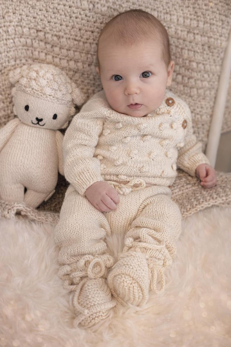 Little Wool Handmade Baby Girl Set - Ręcznie Wykonany Zestaw dla Dziewczynki