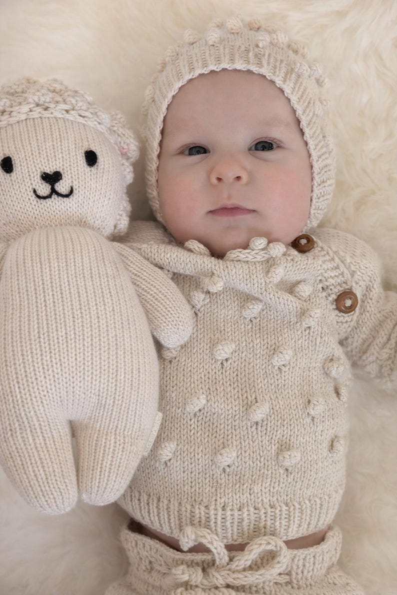 Little Wool Handmade Baby Girl Set - Ręcznie Wykonany Zestaw dla Dziewczynki