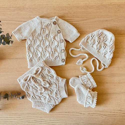 Organic Cotton Baby Girl Outfit - Komplet Niemowlęcy z Bawełny Organicznej