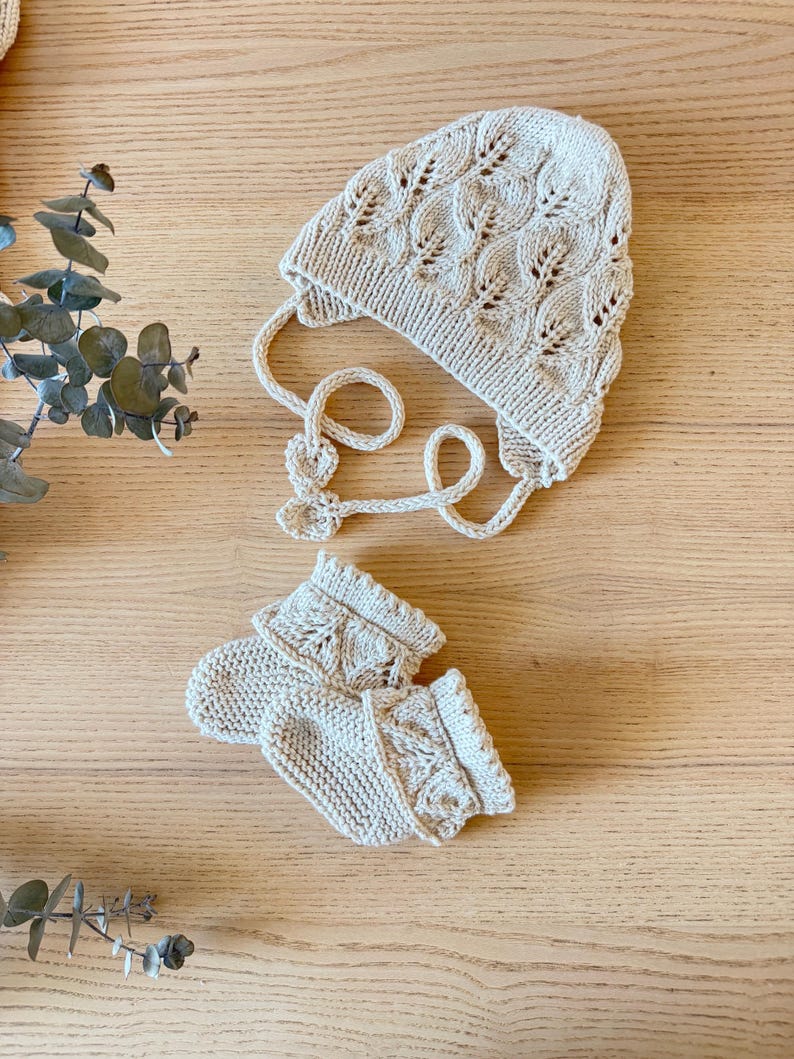 Organic Cotton Baby Girl Outfit - Komplet Niemowlęcy z Bawełny Organicznej